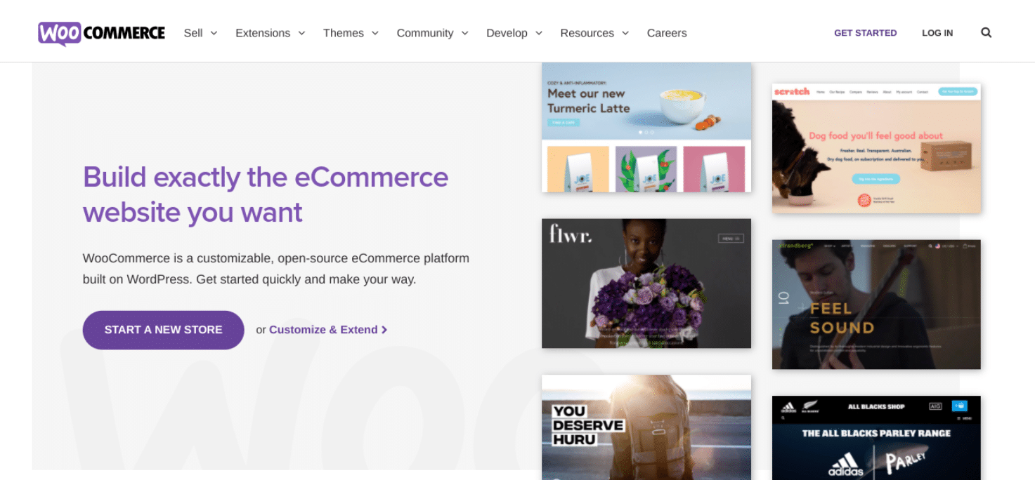 Woocommerce Startpagina